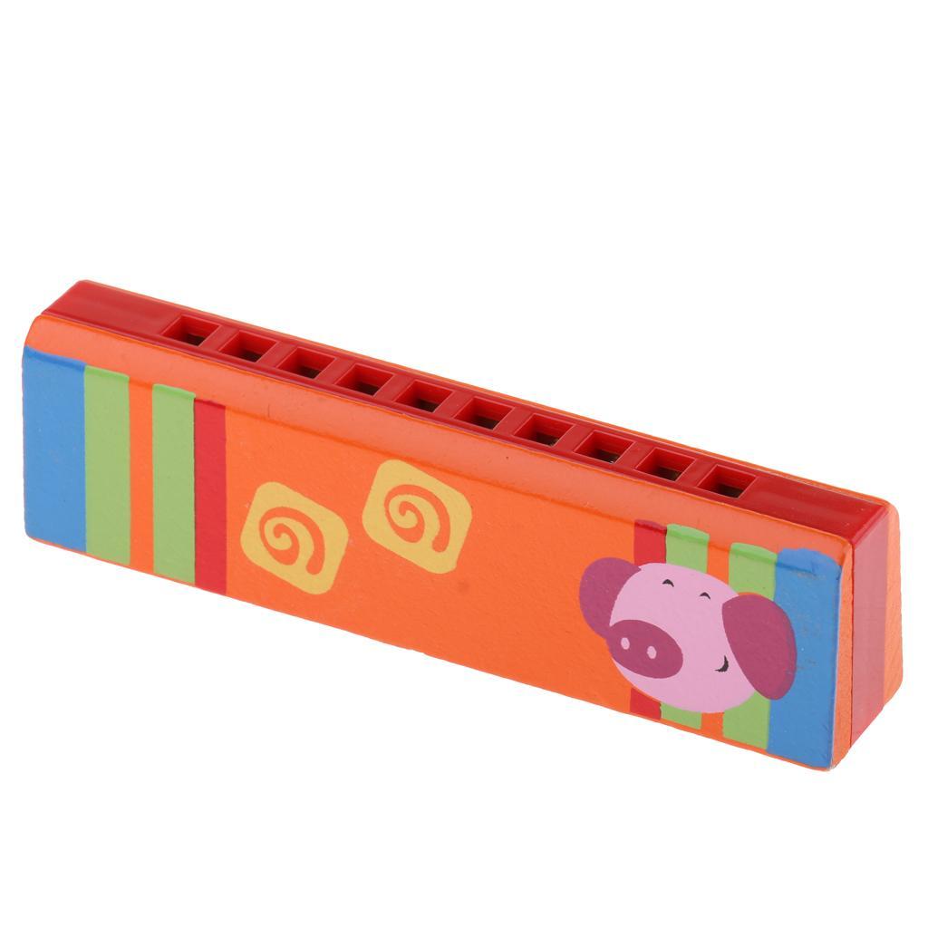 10Löcher Mundharmonika Kinder Musikinstrumente Blasinstrument Spielzeug Geschenk