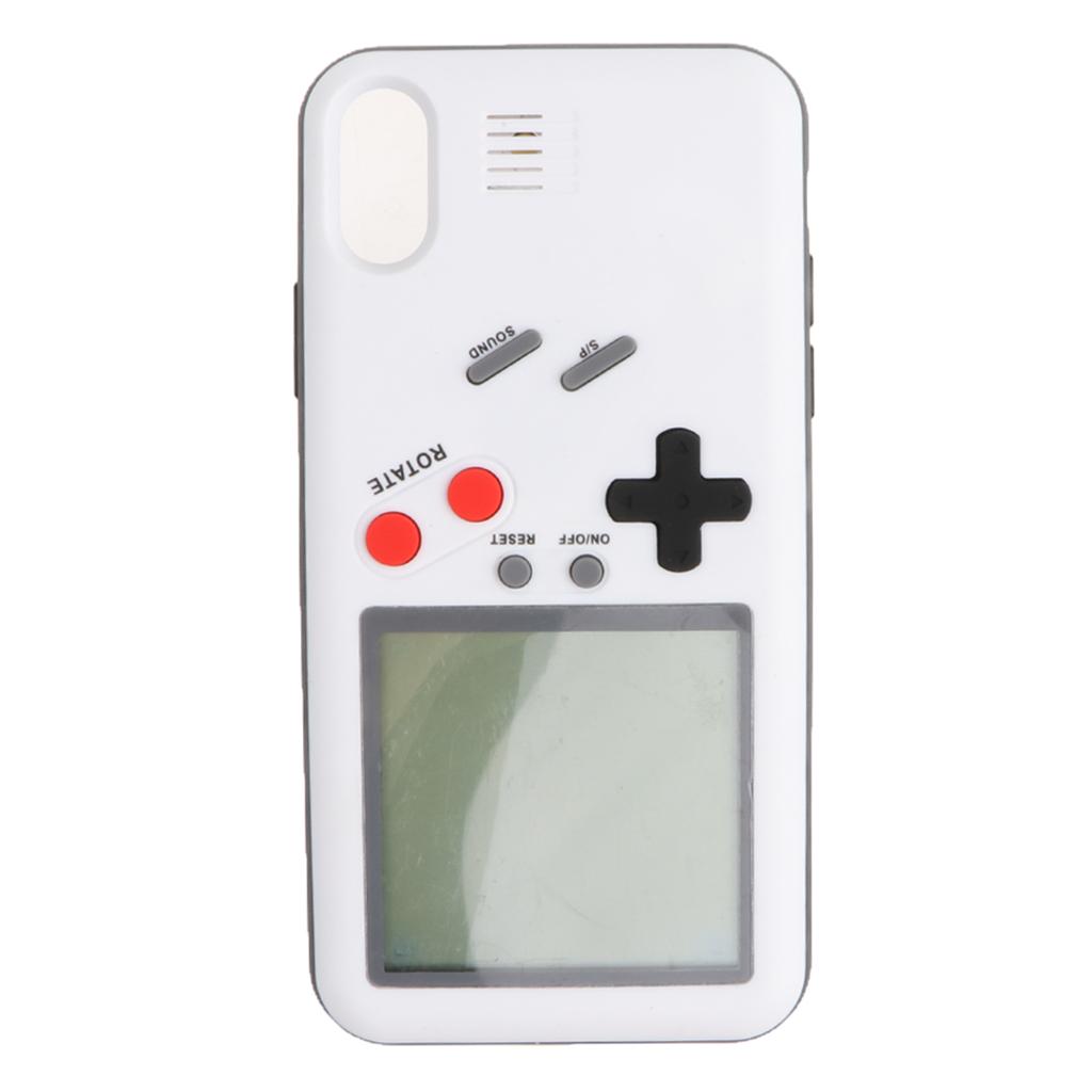 Phone Case Back Cover for Tetris Game Player iPhone X white