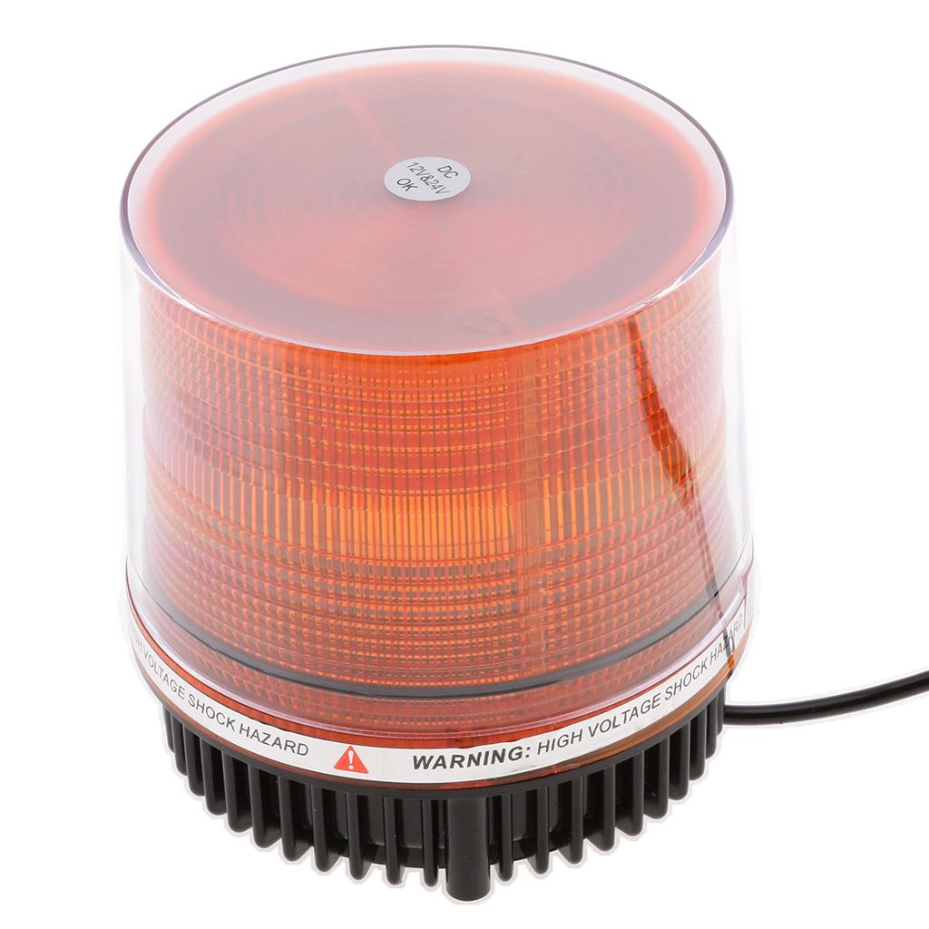 Car Bus Roof Emergency Beacon Strobe 30LED Flashing Warning Light Lamp Amber