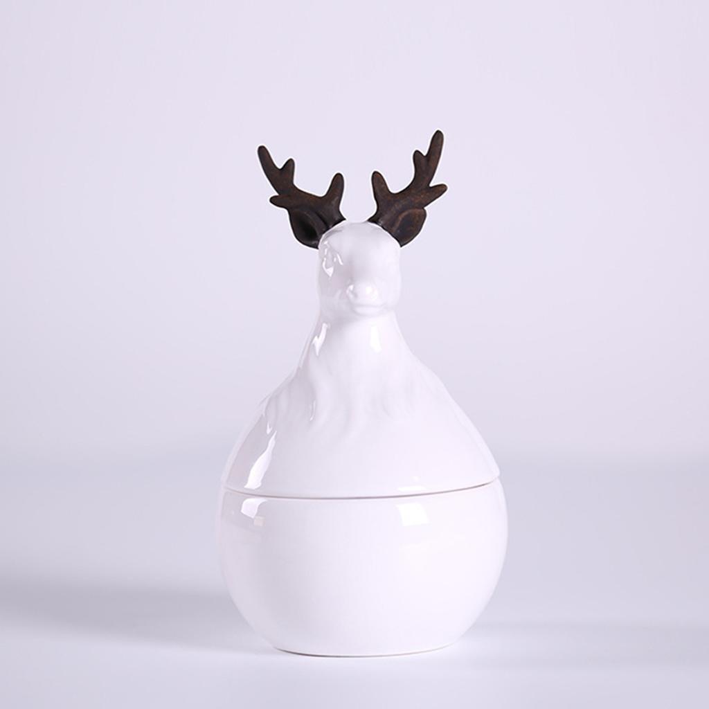 Antlers Portable Home Kitchen Storage Container Jar with Lid for Coffee Tea