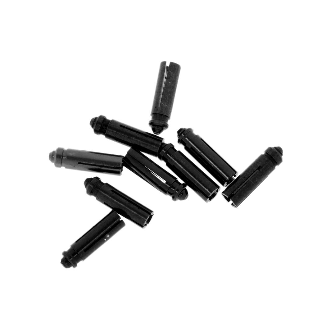 Set of 9 Pieces Anodised Aluminum Dart Flight Savers / Protectors Black