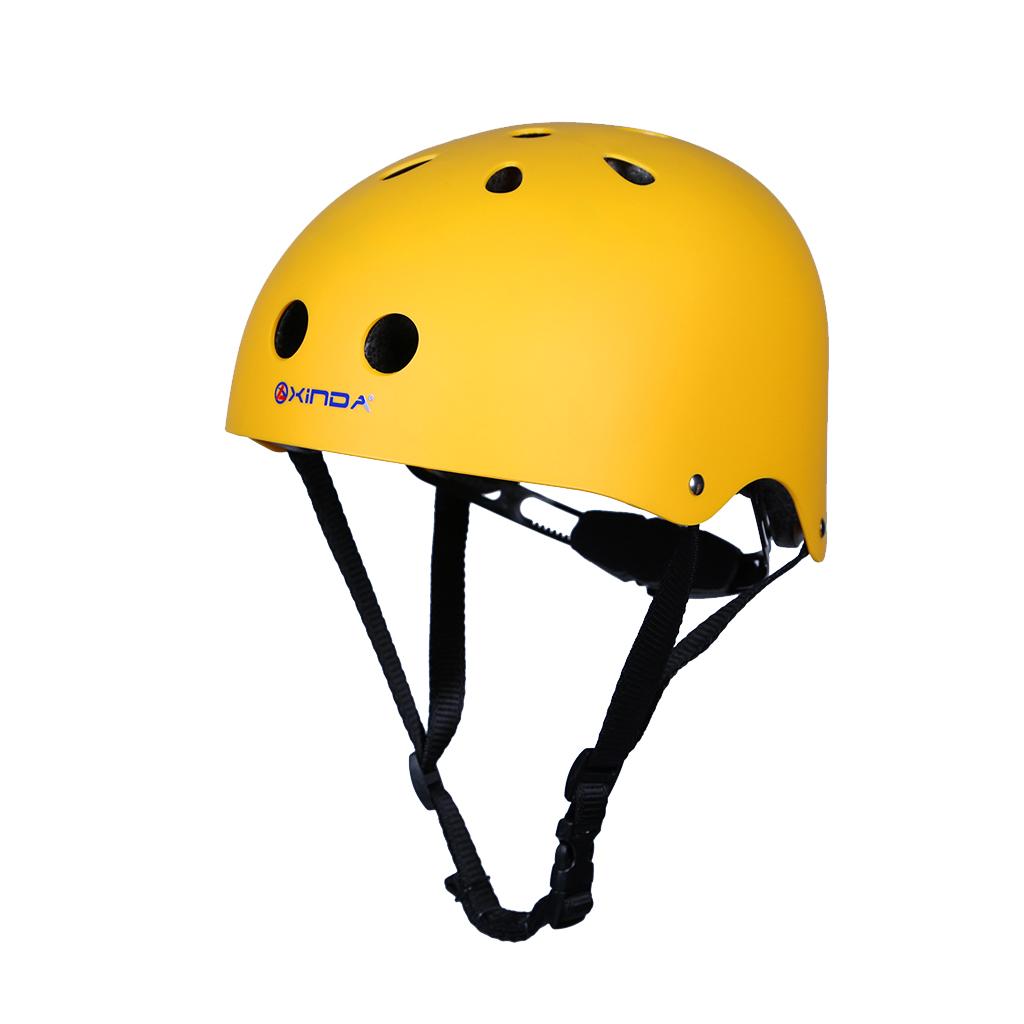 Men Women Kids Skateboard Safety Helmet Skating Cycling Climbing L Yellow