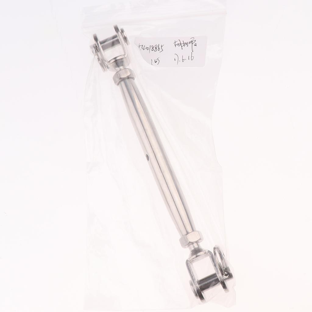 Stainless Steel Rigging Screw Closed Body Jaw/Jaw Turnbuckle Tensioner M8