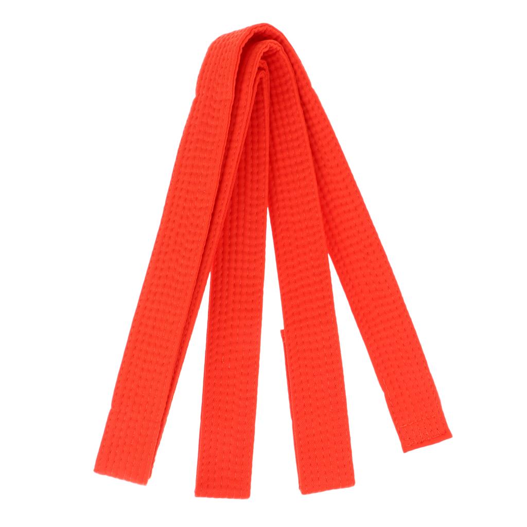 Taekwondo Belt Karate Martial Arts Aikido Double Wrap Belt Orange