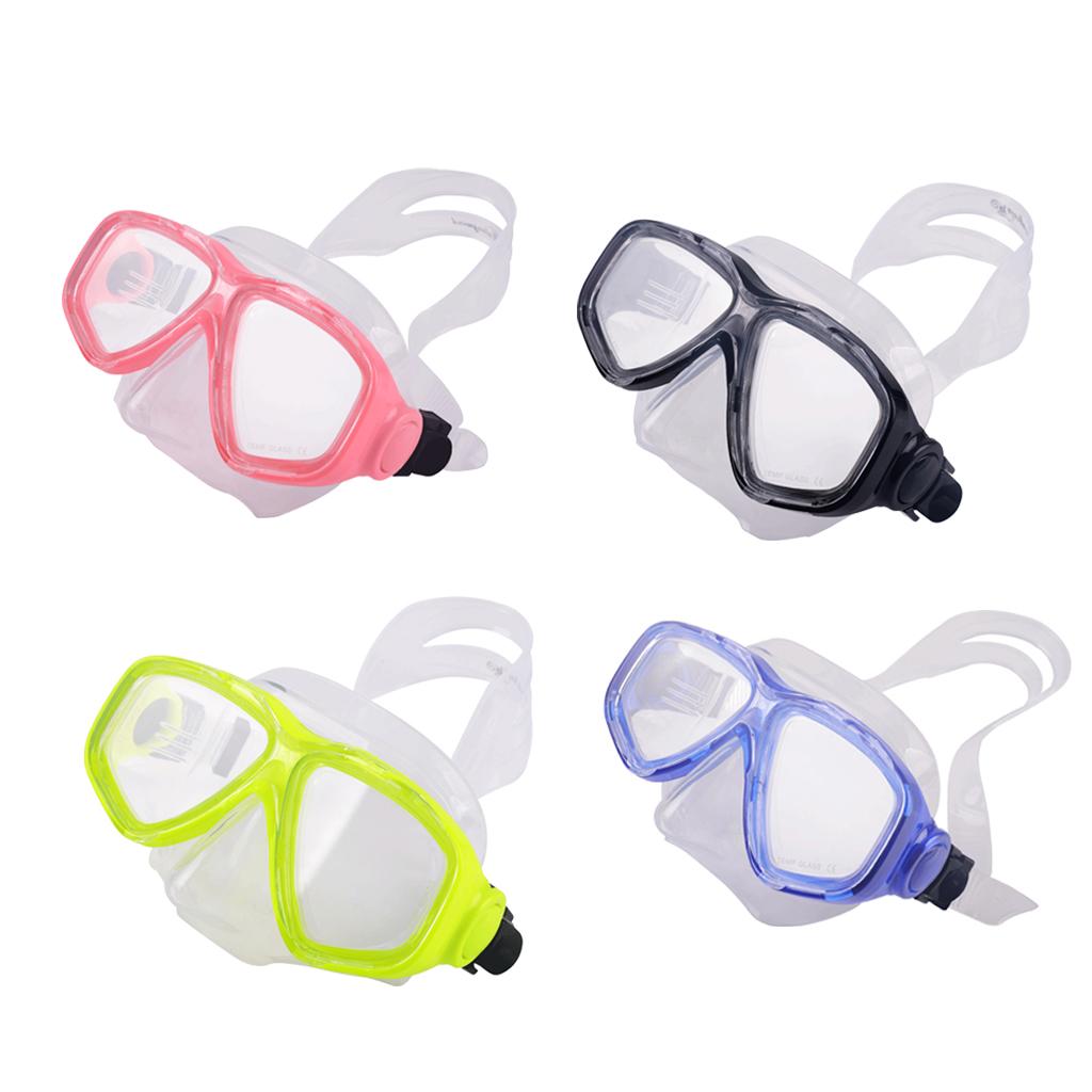 Adult Scuba Diving Mask Anti-Fog Snorkeling Swimming Goggles Blue