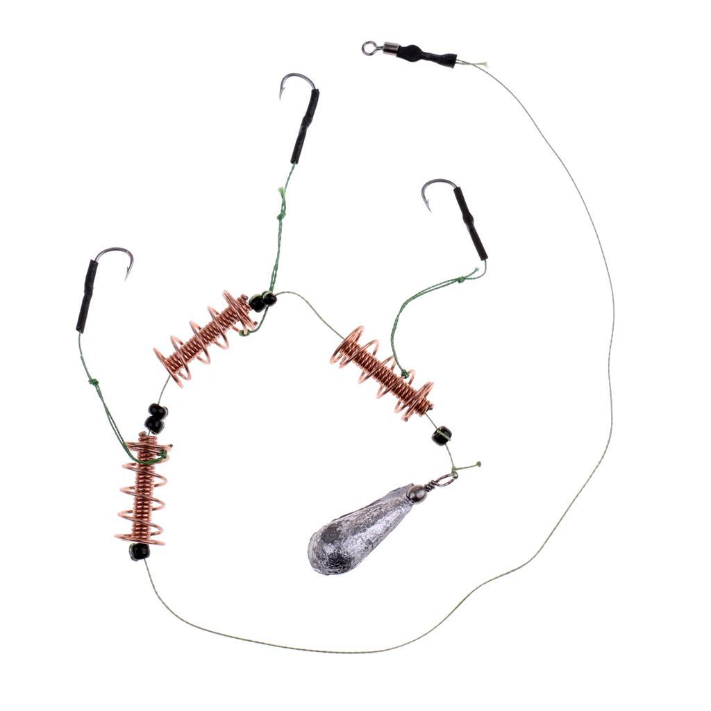 Karpfenangeln Feeder Käfig mit 3 Linie Haken Haar Rig Set grobe Angeln