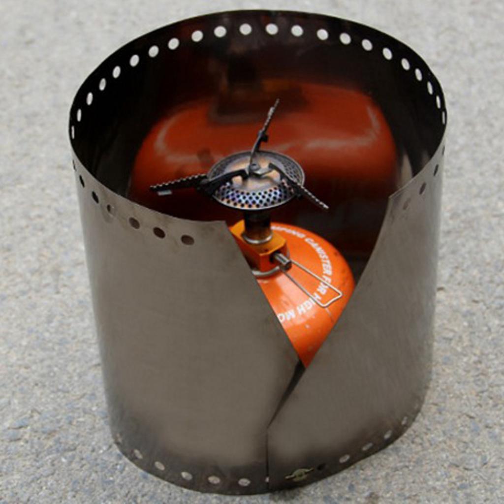 Ultra-thin Outdoor Cooking Gas Stove Wind Shield Screen Roll Up Windshield