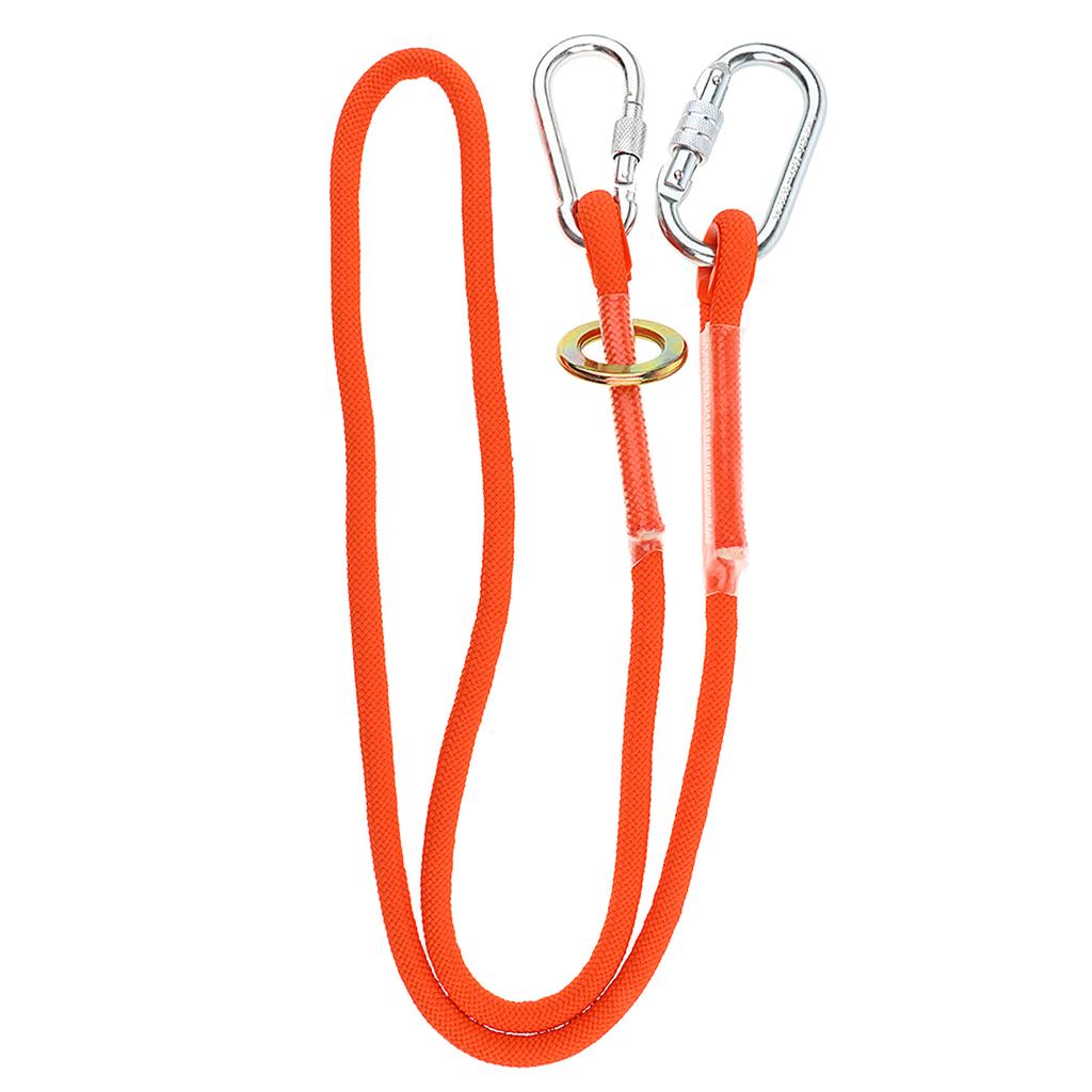 Details about   Prettyia Durable 12mm Safety Lanyard with Snap Hook Fall Protection Climbing