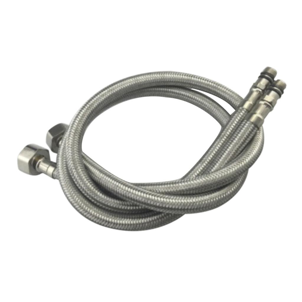 Flexible Kitchen Shower Extender Hose Sprayer Pipe Plumbing 1/2'' 80cm Alloy