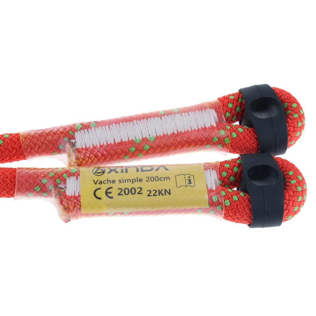Outdoor Klettern Vorgenähtes Prusik Seil Hitch Sicherheitsleine von Auge zu