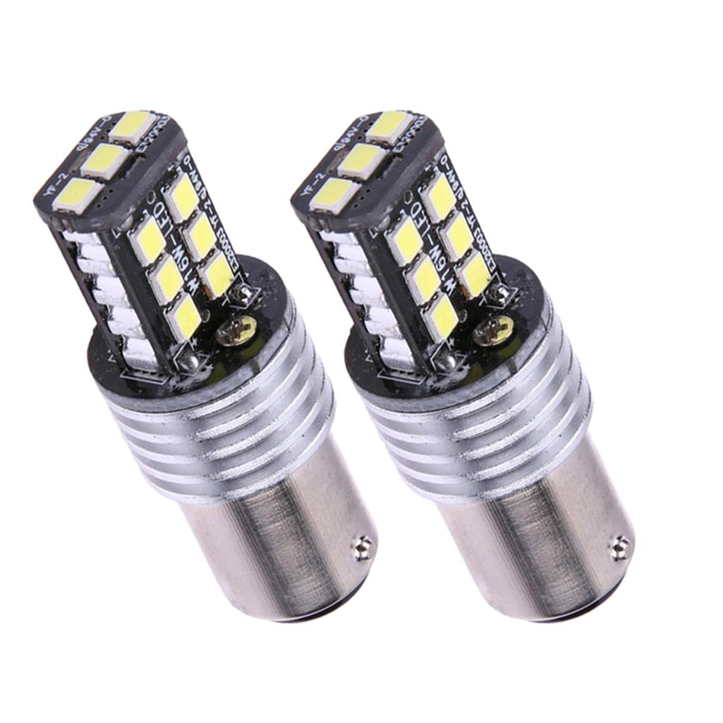 2 Pieces Brighter 15-SMD 2835 White 1156 Back Up Reverse LED Lights Bulb Lamp