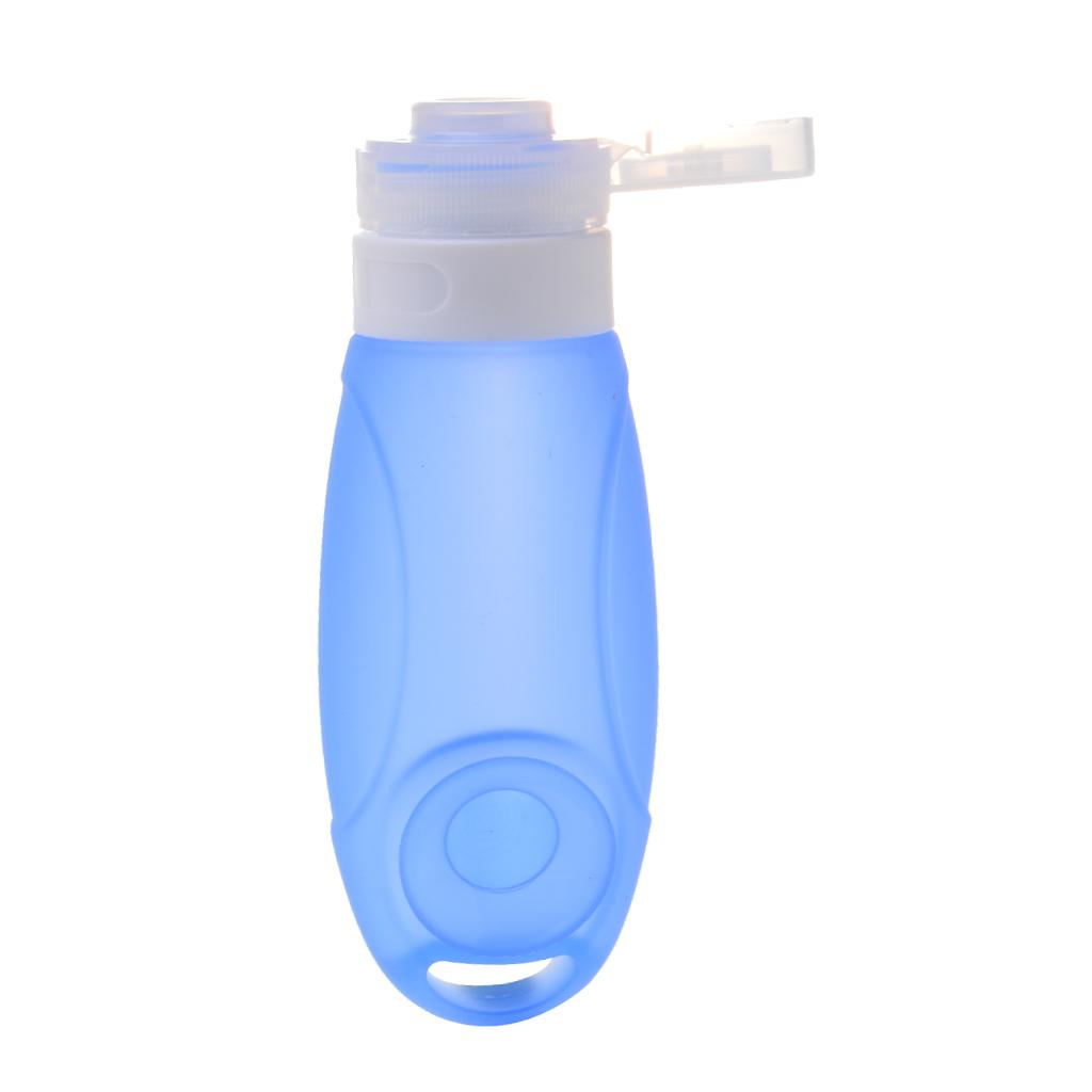 Travel Sucker Silicone Bottle Container for Shampoo Shower Gel Lotion Blue