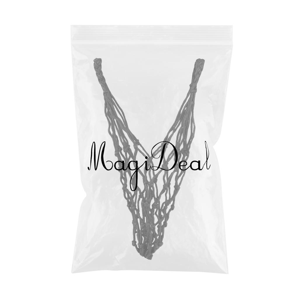 Basketball Volleyball Soccer Mesh Net Bag Single Ball Carrier Black