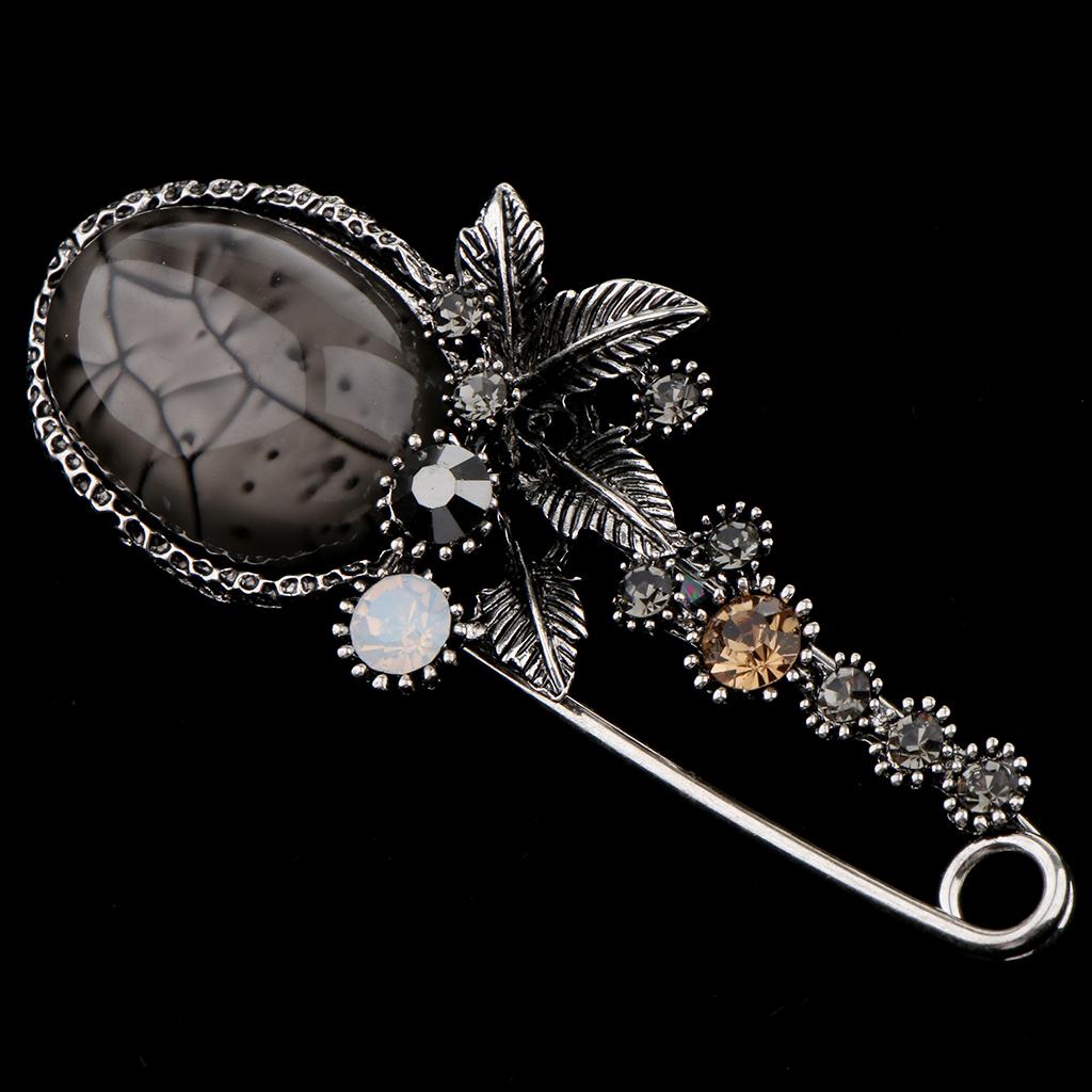 Stone Brooch Pin Women Girl Fashion Jewelry Clothes Accessory