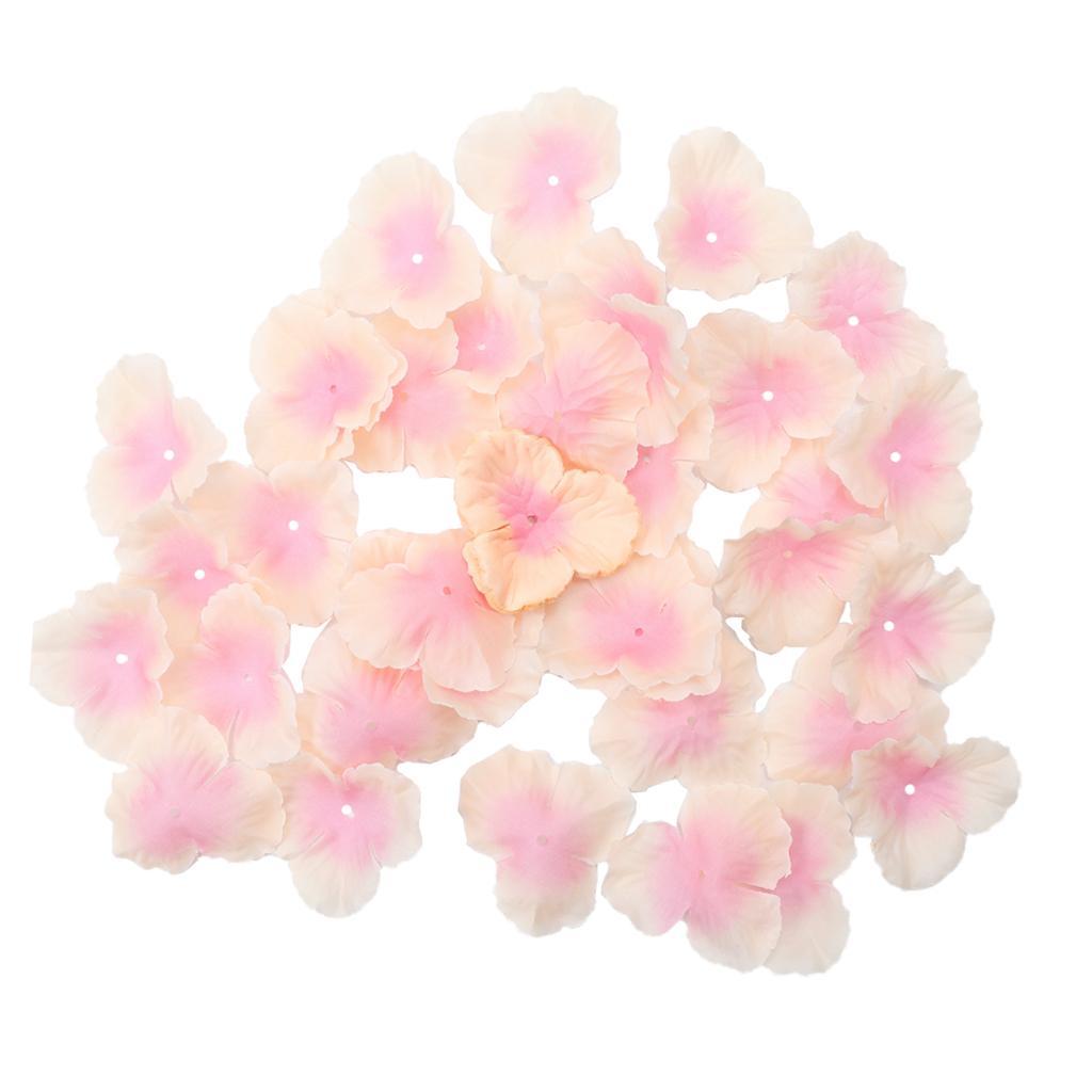 400pcs Silk Hydrangea Petals for Flower Girl Baskets Tabletops Wedding Decor