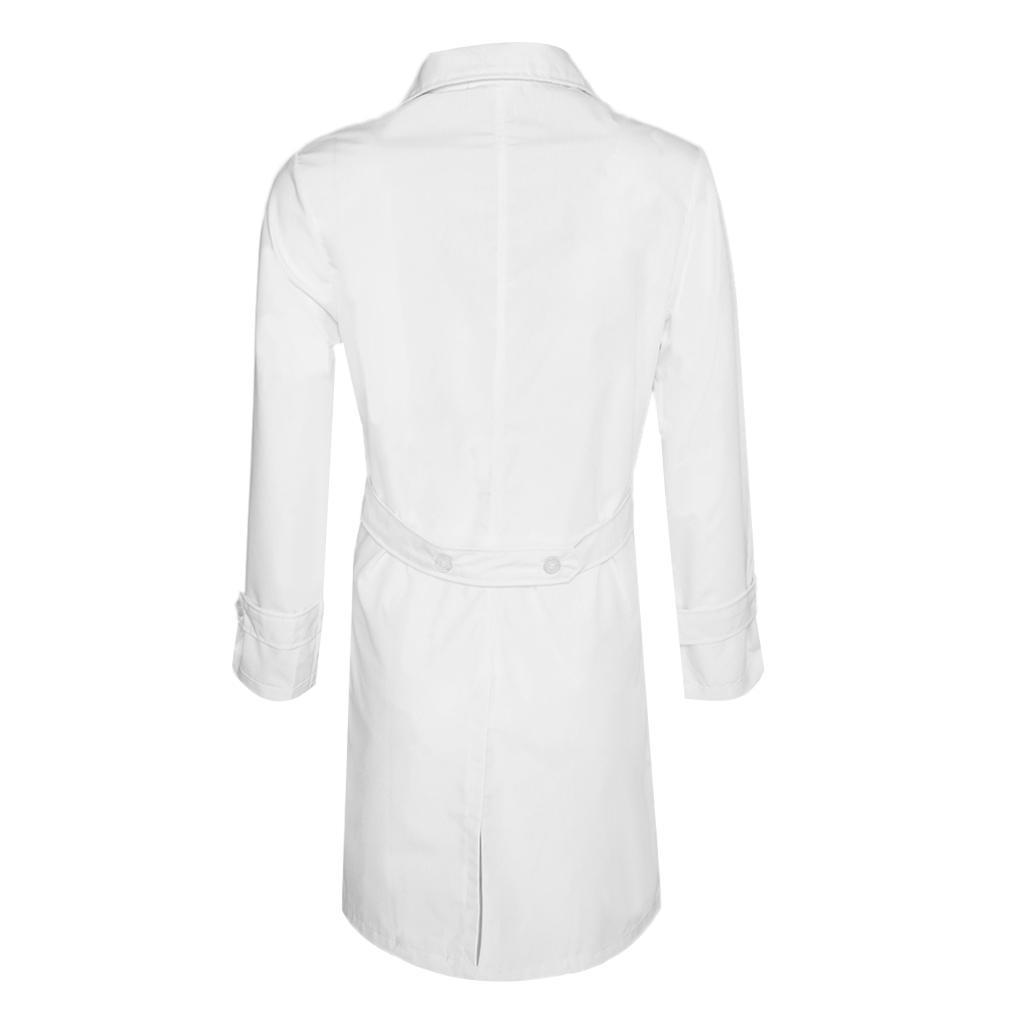 Blouse Blanche Lab Etudiant Chimie Vetement Travail