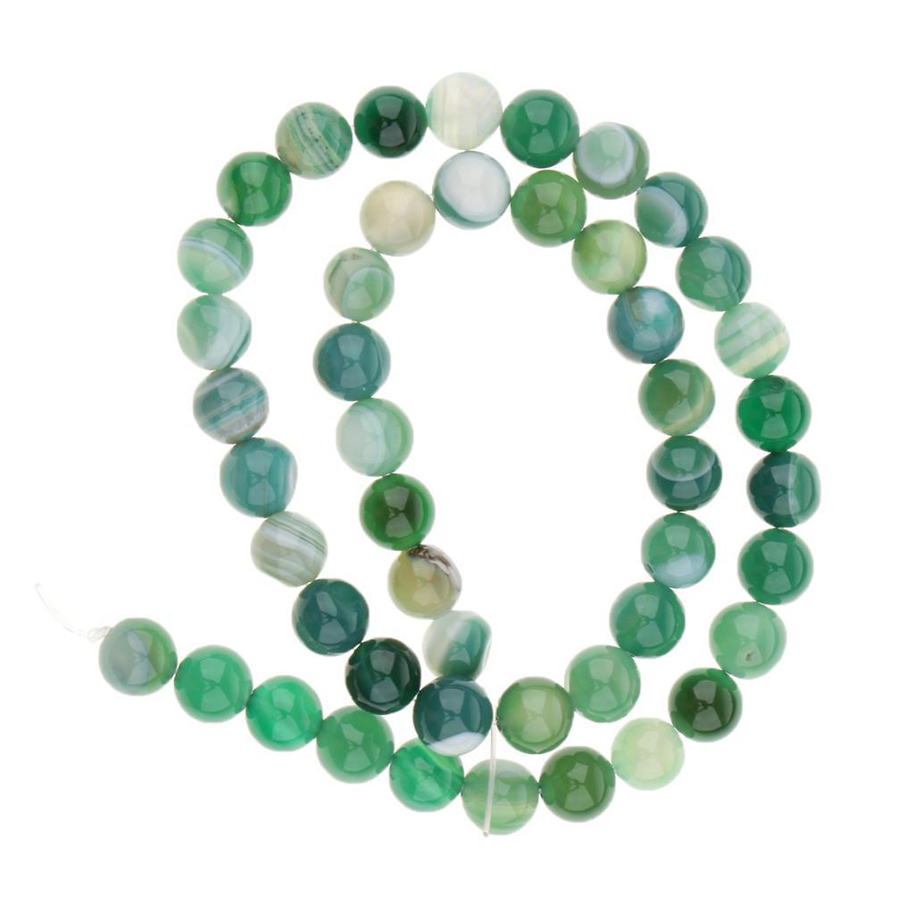 1 Strang lose Perlen runden Naturstein Achat Perlen DIY Handwerk