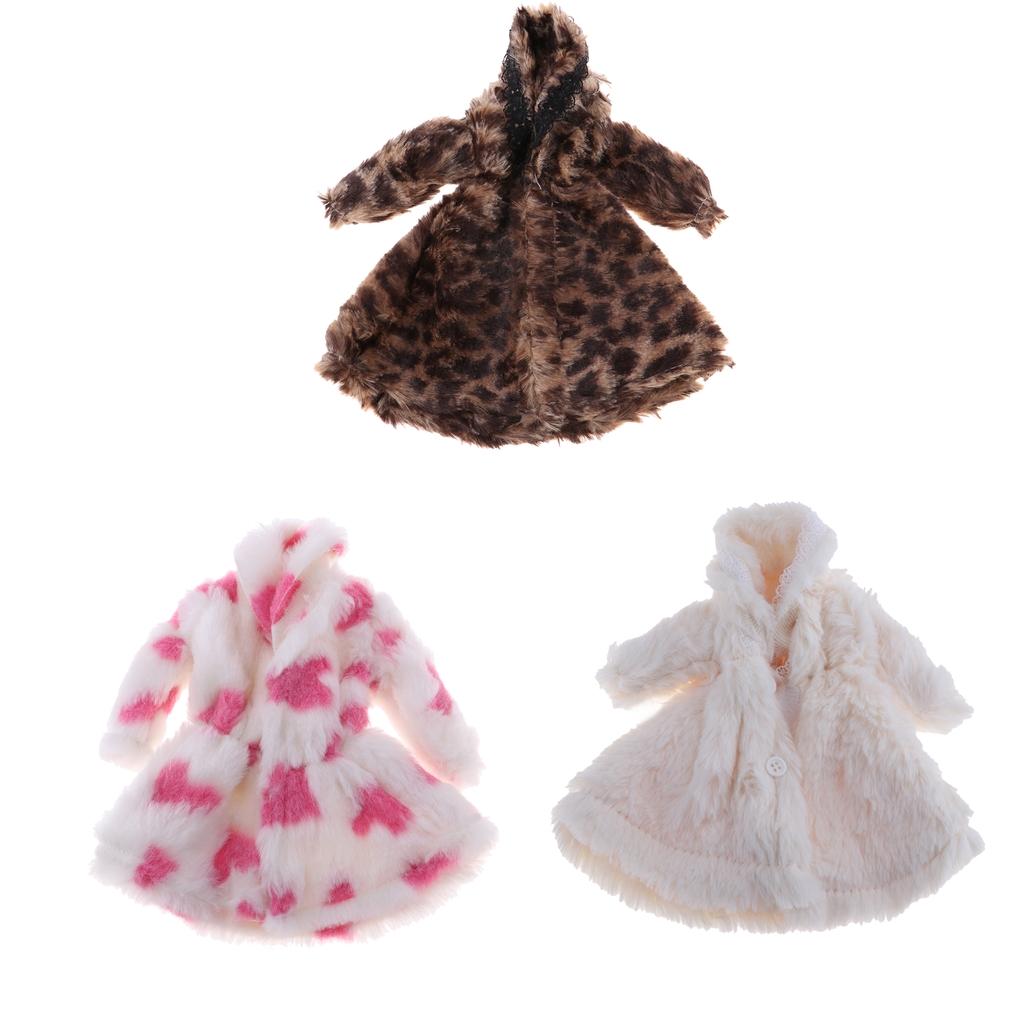Puppen Winter Kleidung Plüsch Mantel für 1/6 Mädchen Puppen Dress Up