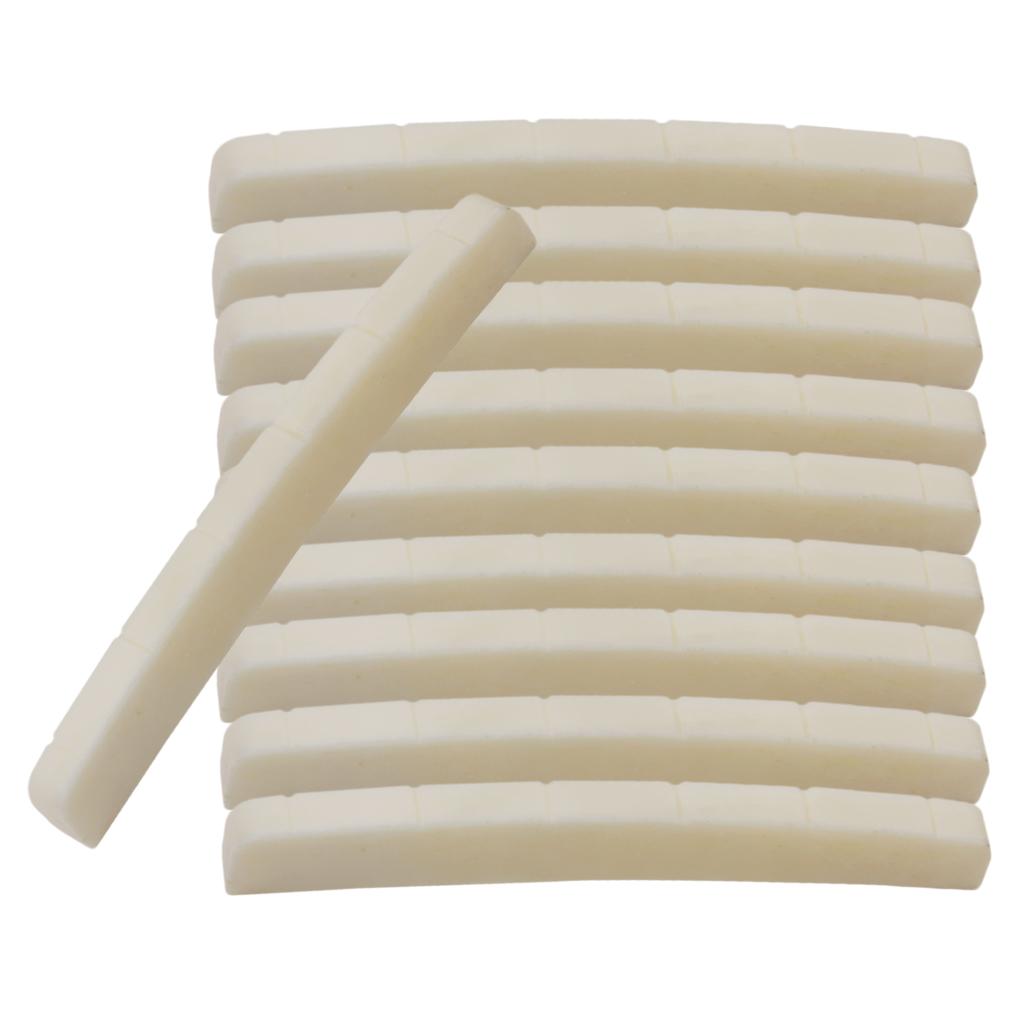 10x Ivory Curved Slotted BONE for Fender  Tele Guitar