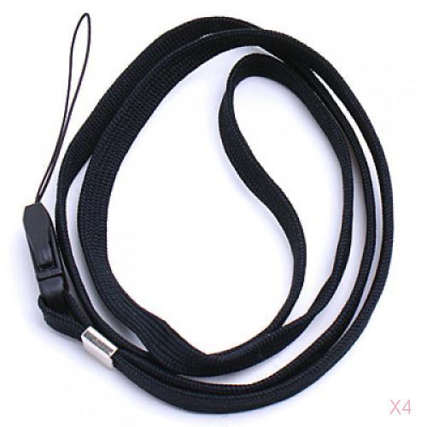 4x Black Neck Strap Lanyard for ipod video Classic iphone