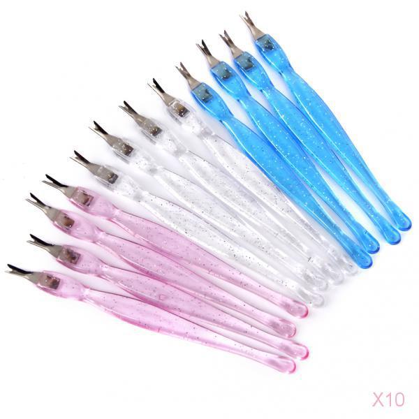 Disposable Cuticle Nipper Trimmer Remover Pedicure Manicure Nail Tools 12Pcs