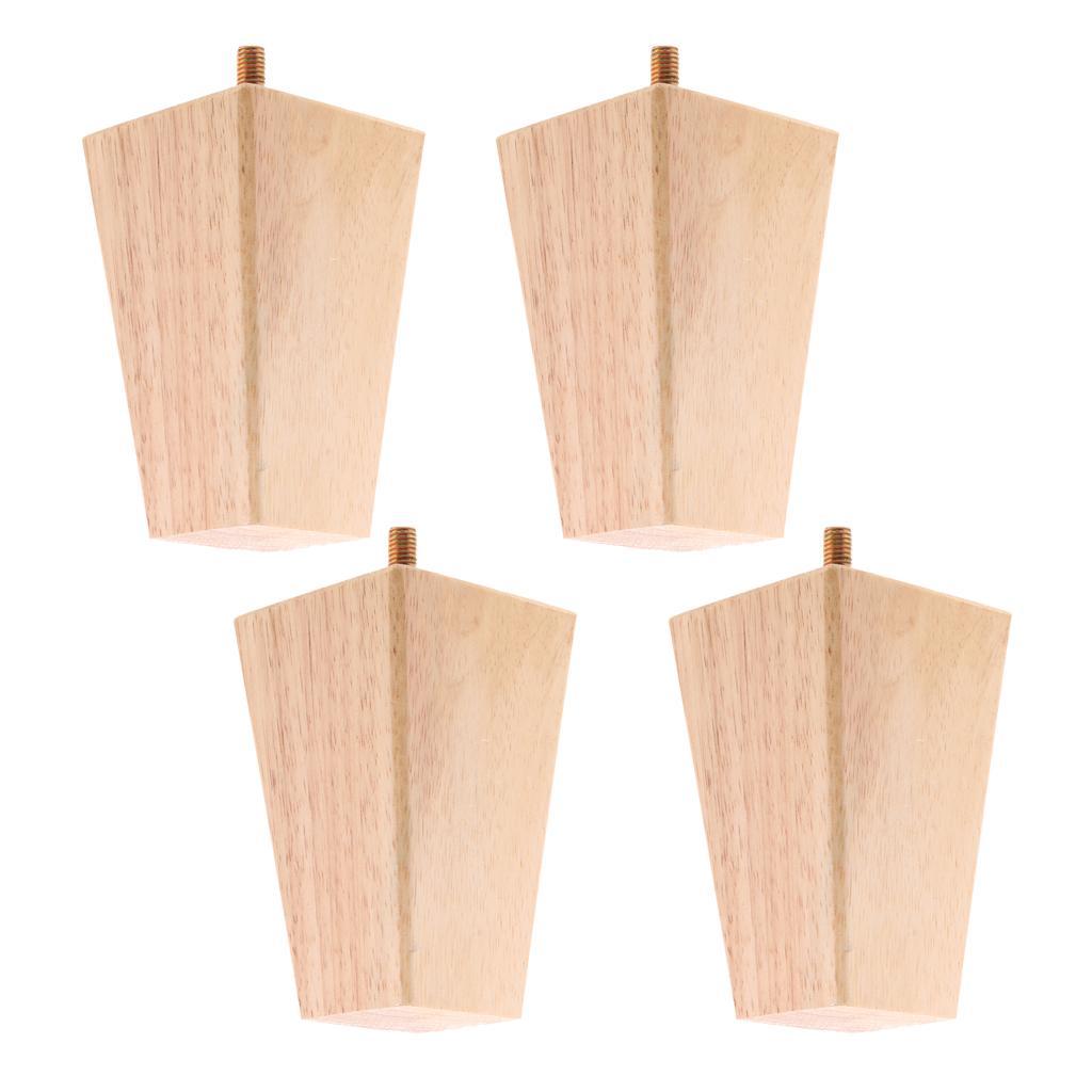 4 Pieces Solid Wooden Furniture Legs Extenders For Sofa Couch Chair Bed Leg Feet Ebay