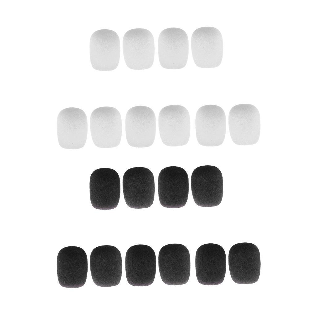 20pcs/Pack MIC Sponge Cover Windscreens for Clip-on Headset Microphone