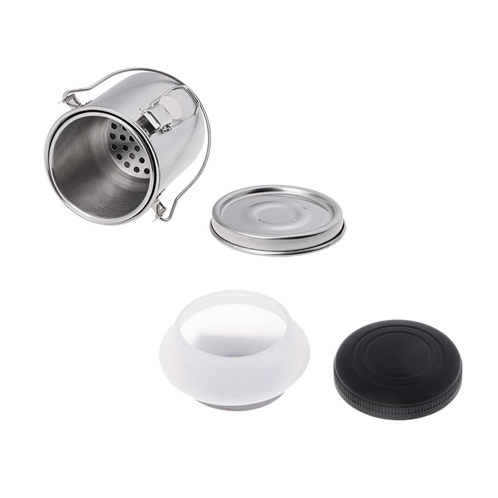 2ets Brush Washer Stainless Steel Brush Cleaner Single Palette Cup Clip