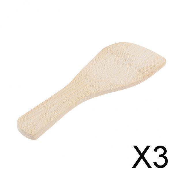 3xNon-stick Natural Wooden Shovel Spatula Turner Wood Cooking Utensil Tool