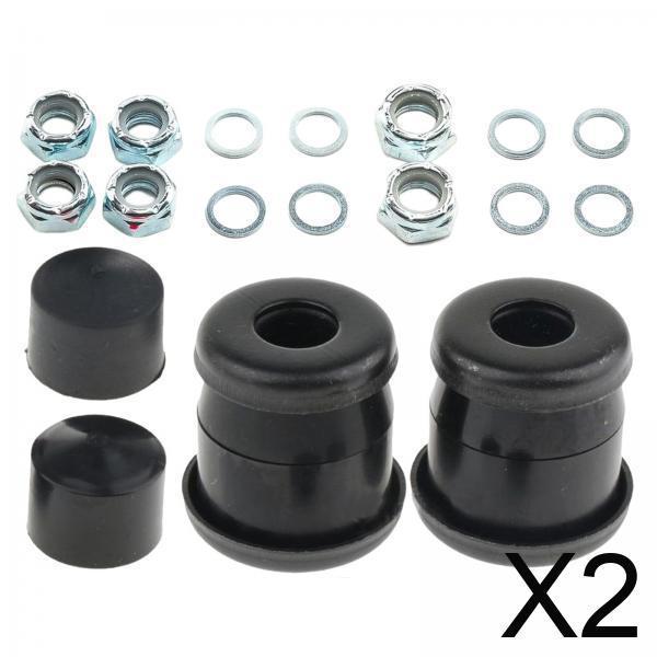 2xSkateboard Truck Bushings Kit Skateboard Cup Shock Absorb black