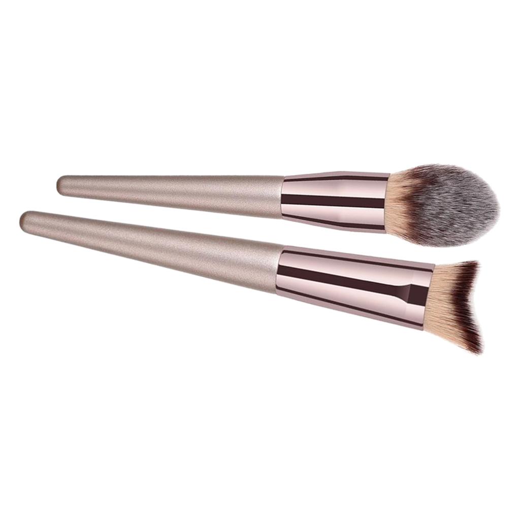 2Pcs Loose Powder Brush Powder Blush Makeup Beauty Tool Brush