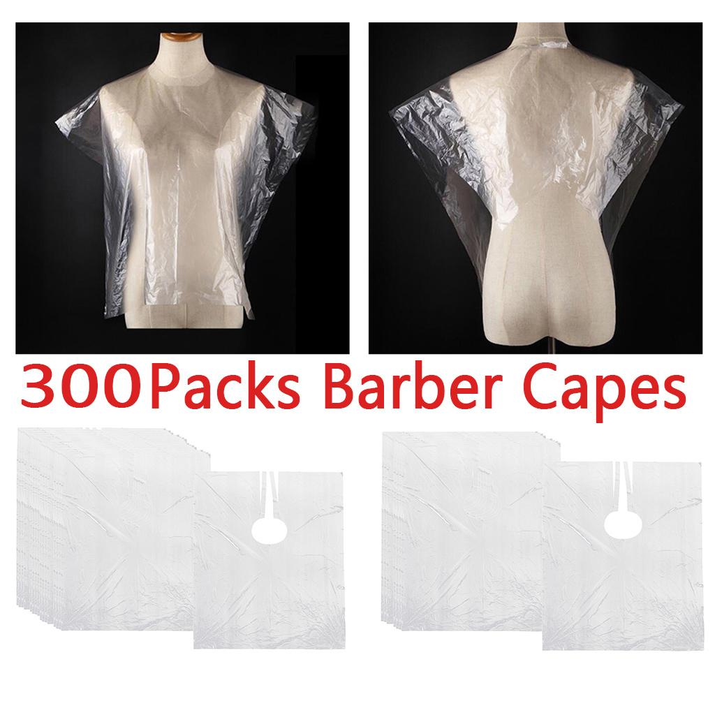 300pcs Salon Hairdresser Hair Cutting Cape Gown Barber Apron Bib Cover