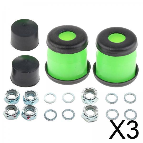 3xSkateboard Truck Bushings Kit Skateboard Cup Shock Absorb green