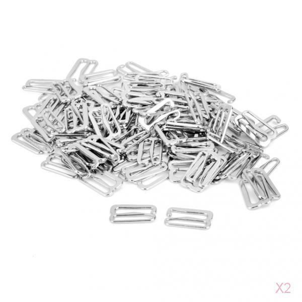 9-Shaped Lingerie Adjustable Sewing Bra Rings Buckles 14mm 100Pcs Silver