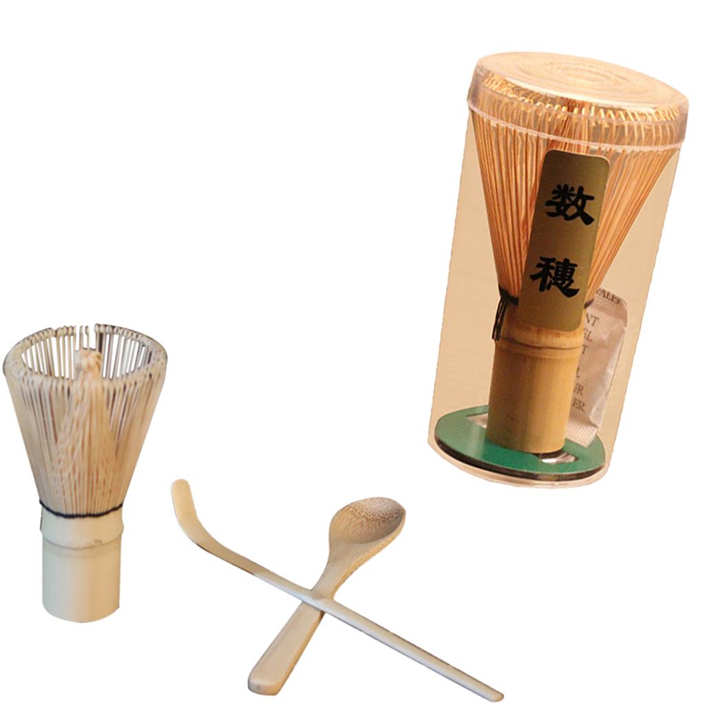 4pcs/set Bamboo Chasen Matcha Powder Whisk Tea  Spoon Tea Ceremony Set