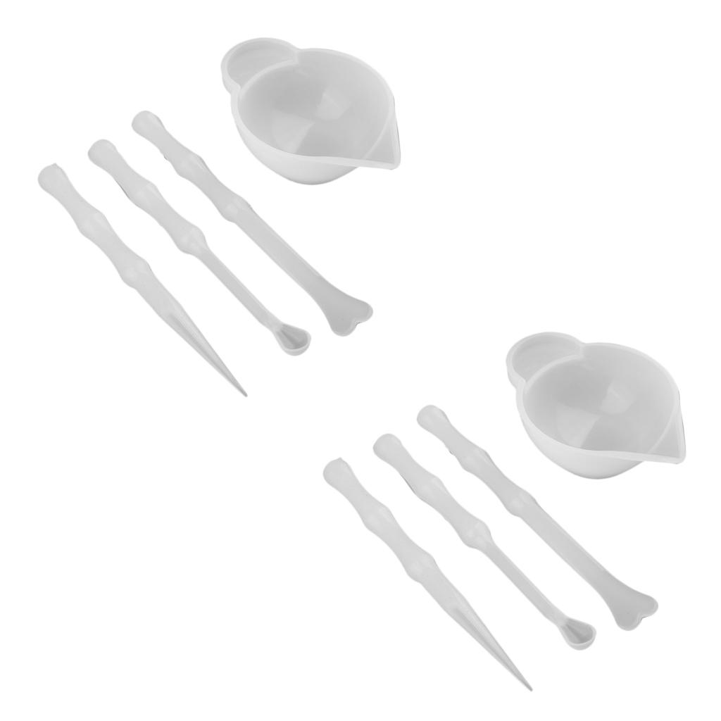 8Pcs Silicone Resin Measuring Mixing Cup DIY Jewelry Resin Glue Tools Set
