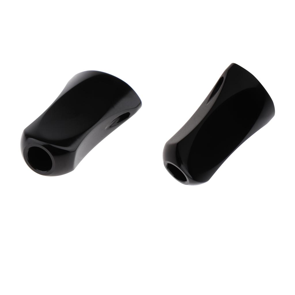 2 Pieces Outdoor Fishing Reel Handle Carbon Fiber Baitcasting Rocker Knob