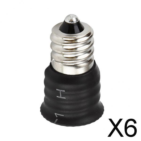 6xE12 - E14 Smaller Socket Base LED Bulb Lamp Light Adapter Converter Holder