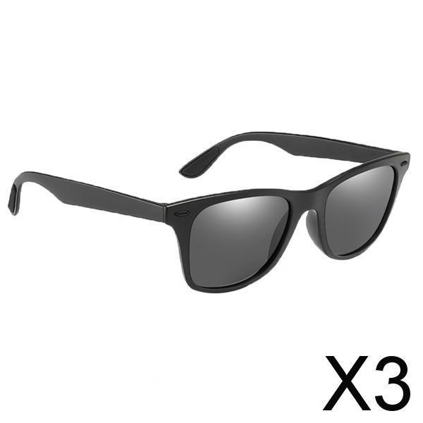 3xSports Men Polarized Sunglasses Outdoor Eye Care Windshield Sunglass Black