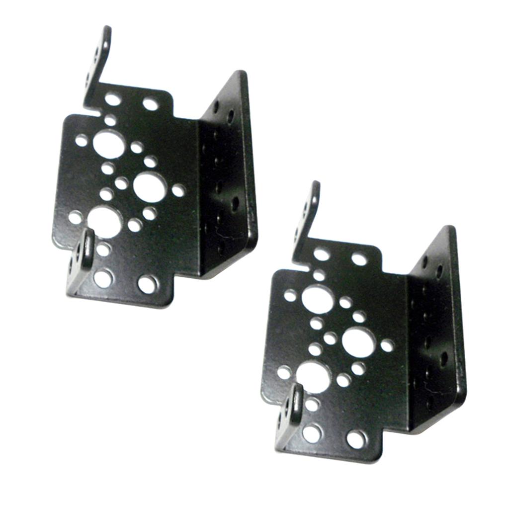 2pcs Multi-function Steering Gear Bracket 995 Servo Accessories Black
