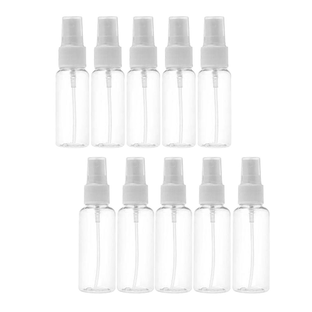 10PC Transparent Refillable Empty Atomizer Refillable Fine Mist Sprayer 