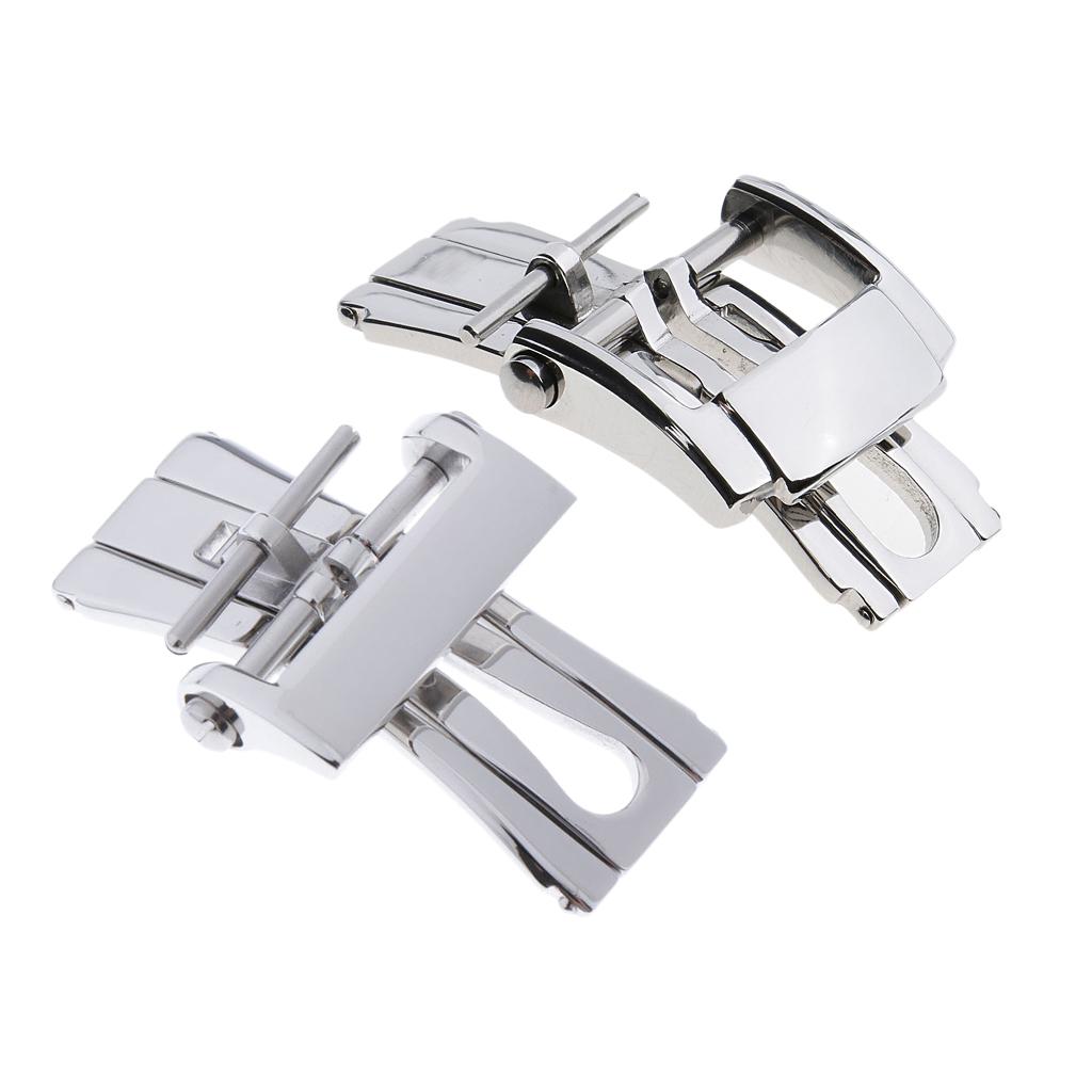 Stainless Steel Deployment Butterfly Buckle Clasp for Watch Strap 18/20mm