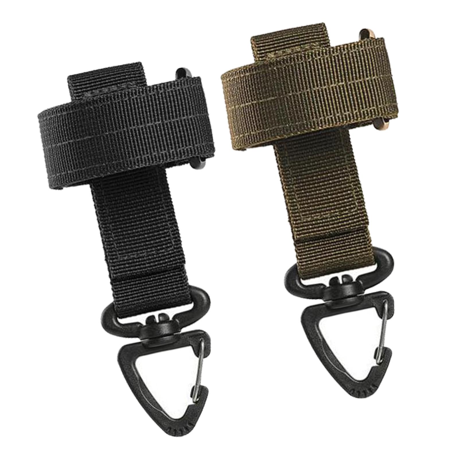 2x Glove Holder Strap Grabber Hiking Climbing Belt Rope Hanger Hook 
