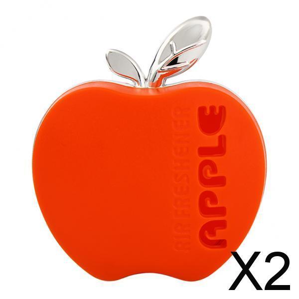 2xCute Car Air Outlet Solid Perfume Balm Freshener Diffuser Fragrance Orange 