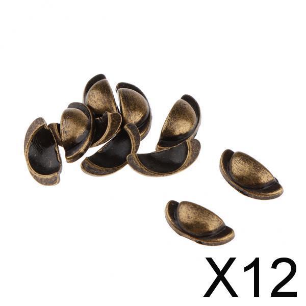 12x1/6 Dollhouse Miniature Furniture Drawer Door Handle Accessory Bronze