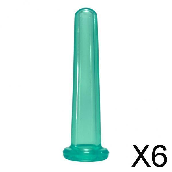 6xMini Facial Face Eye Silicone Cupping Vacuum Suction Massage Green 4