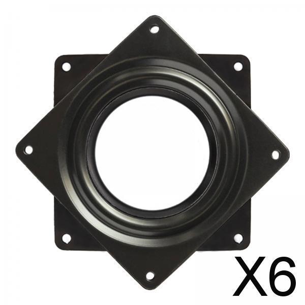 6xReplacement Square Turntable Bearing Hardware for Television Multifunctional 4inch