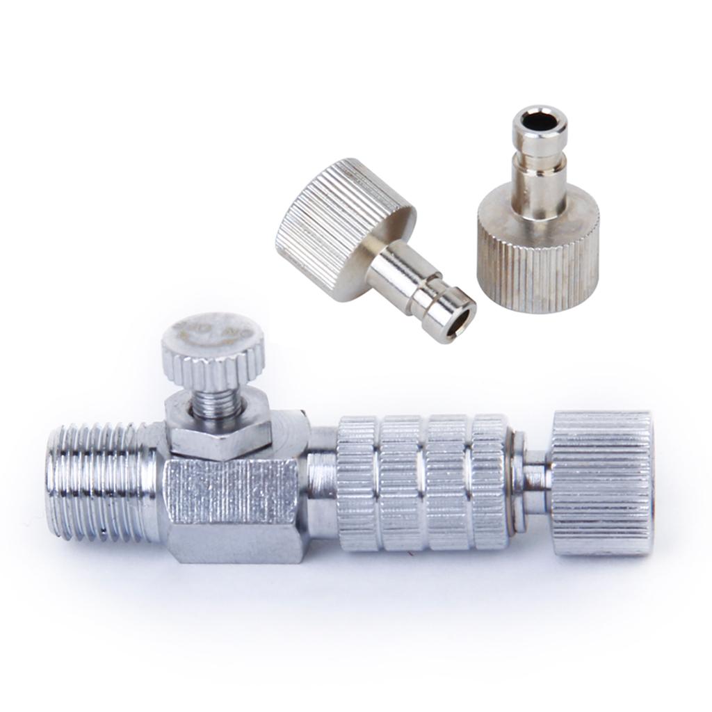 Airbrush Quick Release Disconnect Coupler 1/8" Adapter Connector + 2Pcs