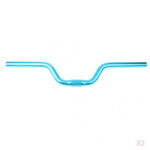 Alloy Mountain Bike Cycling Fixed Gear Riser Handlebars 25.4mm 52cm Blue