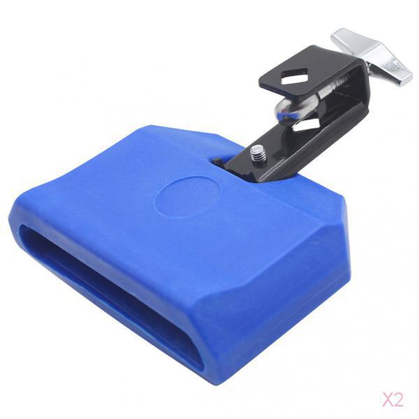 High Pitched Durable Plastic Cow Bell Percussion Instruments Blue